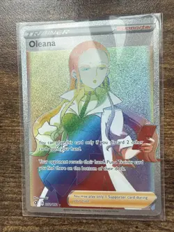 Oleana 202/192 Rebel Clash Rainbow Full Art Secret Rare Trainer Pokemon TCG NM - Image 3