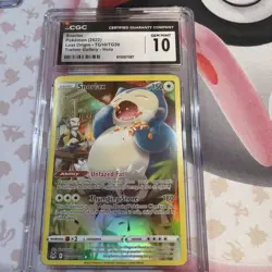Pokemon Snorlax TG10/TG30 CGC Gem Mint 10 Lost Origin Trainer Gallery 2022 - Image 1