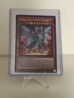 *** TIMAEUS THE UNITED DRAGON *** 1ST EDITION PRISMATIC RARE MP23-EN003 YUGIOH! - Image 1