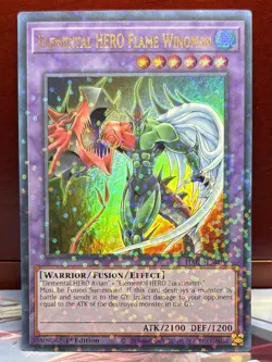 Yu-Gi-Oh! **Elemental HERO Flame Wingman** HAC1-EN019~1st Ed~Duel Terminal~L@@K - Image 1
