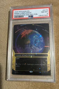 Magic Mana Confluence (0115) (Borderless) Edge of Eternities Galaxy Foil PSA 8 - Image 1