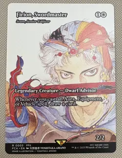 Magic the Gathering MTG Final Fantasy Firion Swordmaster Art Through the Ages 3 - Image 1