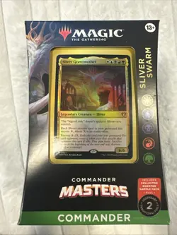 Factory Sealed MTG Commander Masters SLIVER SWARM Deck Magic the Gathering - Image 1