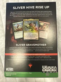 Factory Sealed MTG Commander Masters SLIVER SWARM Deck Magic the Gathering - Image 2