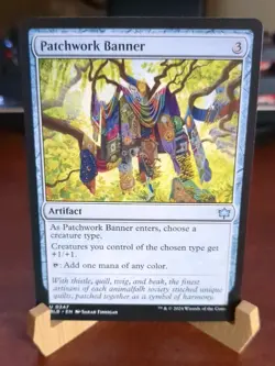 MTG: Patchwork Banner #247, NM Bloomburrow Uncommon Card Chase Artifact Card!! - Image 1