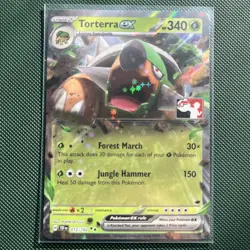 Pokemon TCG - Torterra ex 012/162 Play Stamped Prize Pack Series 5 Rare Holo - Image 1