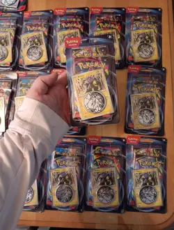 2026 Pokemon TCG Raikou Foil Promo Card With 2 Booster Packs & Coin - Image 1