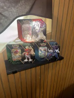 Pokemon TCG: Divergent Powers Tins Set of 3 Sealed: Decidueye Samurot Typhlosion - Image 2