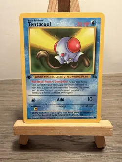 FOSSIL FIRST EDITION - 56/62 TENTACOOL - WOTC POKEMON CARD 1st Edition - Image 1