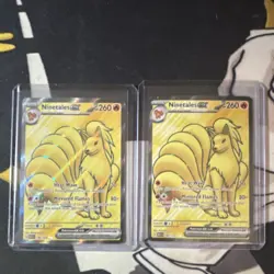 Pokemon Ninetales Full Art Holo Cards Lot 2x English - Image 1