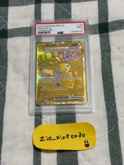 Pokemon TCG Pikachu Prismatic Evolution Hyper Rare English Full Art Graded PSA 9 - Image 1