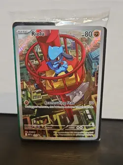 Pokemon Riolu 010 ETB Black Star Promo Mega Evolution Sealed - Image 1