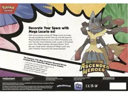 Pokemon TCG Mega Lucario Premium Poster Collection Ascended Heroes PREORDER - Image 2