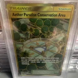 Pokemon Aether Paradise Conservation Area SV87 Hidden Fates PSA 10 2019 - Image 4