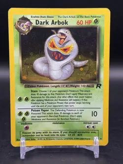 Dark Arbok 2/82 Holo Rare 1999 Team Rocket Pokemon English HP - Image 1