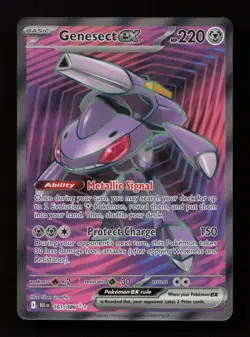 Genesect ex 161/086 Ultra Rare Black Bolt Pokemon Near Mint - Image 1