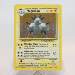 Pokemon TCG - Magneton 9/102 Base Set Holo Rare WOTC - EXC - Image 2