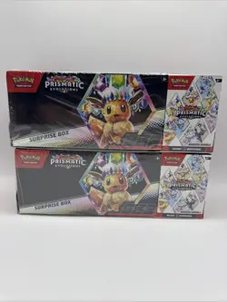 Pokemon Sam’s Club Prismatic Evolutions Surprise Box + Booster Bundle Lot Of 2 - Image 1