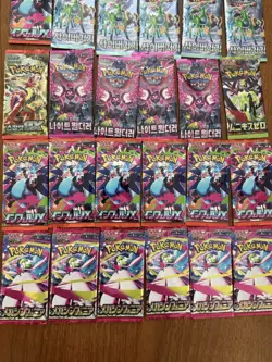 25 Pokemon TCG Cards Booster Pack Lot SEALED Korean & Japanese Packs - Image 3