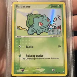Pokemon Bulbasaur EX Crystal Guardians #45 Reverse Holo PSA 9 2006 English - Image 2