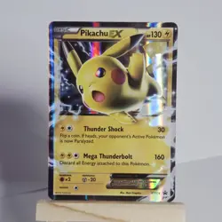 Pikachu EX XY174 Black Star Promo Holo 2016 Pokemon TCG LP - Image 1