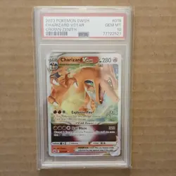 Pokemon Charizard VSTAR 019/159 PSA 10 Ultra Rare Holo Crown Zenith - Image 1