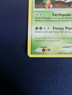 Pokemon Card Torterra 30/100 D&P Majestic Dawn Non-Holo Rare - Image 4