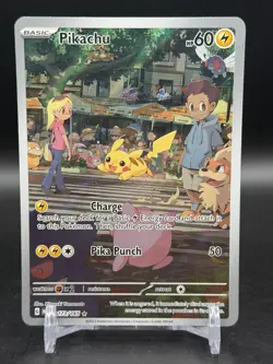 Pokemon Pikachu 173/165 Scarlet & Violet 151 Illustration Rare English NM - Image 1