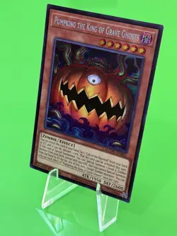 Yu-Gi-Oh Maze Of Muertos Pumpking the King of Grave Ghosts SR MZMU-EN001 NM!! - Image 2