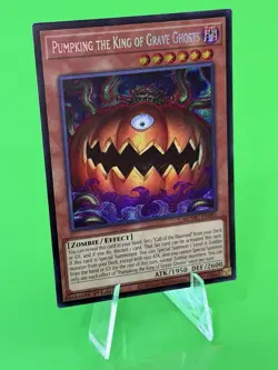 Yu-Gi-Oh Maze Of Muertos Pumpking the King of Grave Ghosts SR MZMU-EN001 NM!! - Image 3