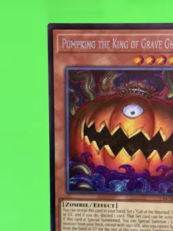 Yu-Gi-Oh Maze Of Muertos Pumpking the King of Grave Ghosts SR MZMU-EN001 NM!! - Image 4