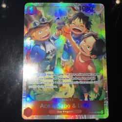 Ace & Sabo & Luffy OP13-007 Carrying On His Will Foil - Image 1