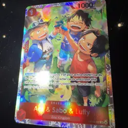 Ace & Sabo & Luffy OP13-007 Carrying On His Will Foil - Image 2