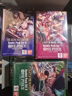 One Piece Card Game Double Pack Set 7, 8, 9 – Lot of 8 (DP-07, DP-08, DP-09) - Image 2