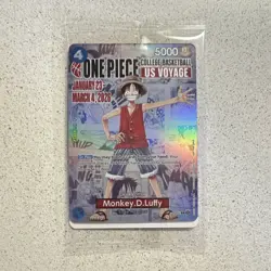 Bandai Namco One Piece Monkey D. Luffy College Basketball US Voyage Promo Holo - Image 1