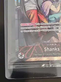 Shanks (2025 PSA Magazine Promo) OP09-001 One Piece Promotion Cards Foil SEALED - Image 3