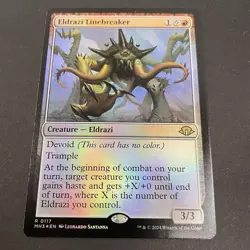 MTG Eldrazi Linebreaker Foil 117 Near Mint Modern Horizons 3 Rare Creature TCG - Image 1