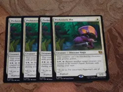 MTG Prehistoric Pet x4 Rare Teenage Mutant Ninja Turtles NM Low S&H - Image 1