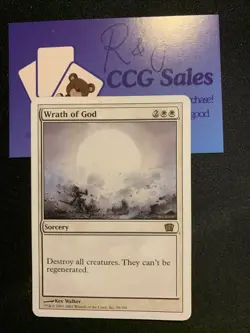 MTG Magic the Gathering English 8th Edition - Wrath of God - Near Mint - Image 1