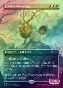 MTG Felidar Sovereign Foil Secret Lair 20 Ways to Win NM - Image 1