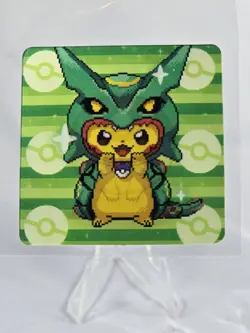 Pokemon 3D Gameboy Lenticular 3.0 Chinese Rare Pikachu Poncho Rayquaza - Image 1