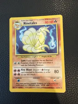 Ninetales 12/102 - Pokemon TCG Base Set Holo HP - Image 1