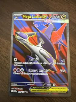 Pokemon Mega Latias ex 163/132 Me01: Mega Evolution Ultra Rare Holo - Image 1