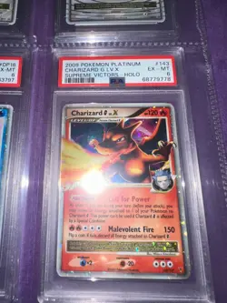 2009 Pokemon Platinum Supreme Victors Charizard G Lv. X #143 PSA 6 - Image 1