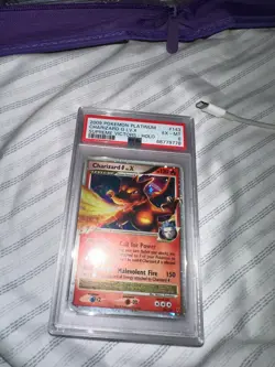 2009 Pokemon Platinum Supreme Victors Charizard G Lv. X #143 PSA 6 - Image 3