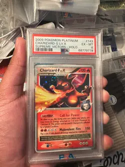 2009 Pokemon Platinum Supreme Victors Charizard G Lv. X #143 PSA 6 - Image 4