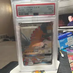 Ho-Oh GX SV50/SV94 Hidden Fates Shiny Vault Full Art Holo PSA 9 Pokemon TCG - Image 1