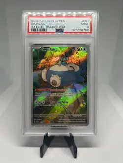 Pokemon Snorlax 051 Scarlet & Violet Promo Holo PSA 9 2023 Trainer Box - Image 1