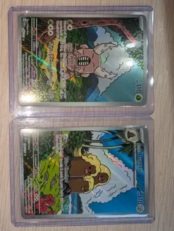 Pinsir 168/167 & Alolan Dugtrio 208/191 Illustration Rare IR Pokemon - NM Lot - Image 1