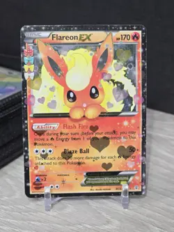 Pokemon Card TCG Flareon EX RC6/RC32 Generations: Radiant Collection Holo 2016 - Image 3